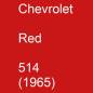 Preview: Chevrolet, Red, 514 (1965).